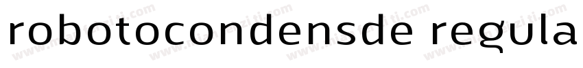 robotocondensde regular normal字体转换